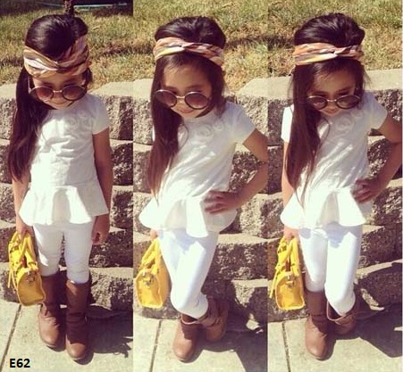 setelan anak serba putih